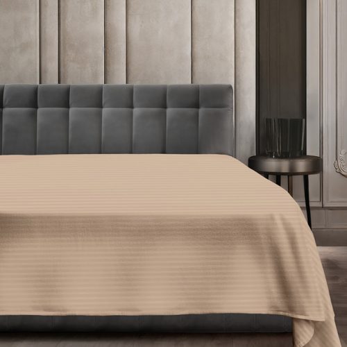 простыня VEROSSA Stripe 220х240см сатин-страйп бежевая, арт.753295