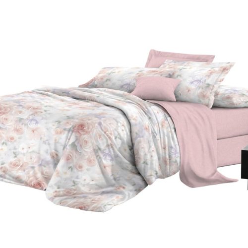 постельное белье 1,5сп Эльф De Luxe сатин 2 нав.50х70см, арт.141/1-Романтика