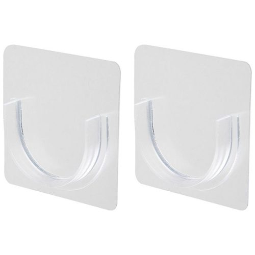 держатель для карниза самоклеящийся РЫЖИЙ КОТ пластик прозрачный 2 шт