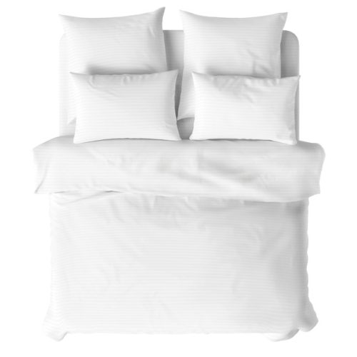 постельное белье дуэт VEROSSA Stripe сатин-страйп 4 нав.50x70см и 70x70см белое, арт.929800