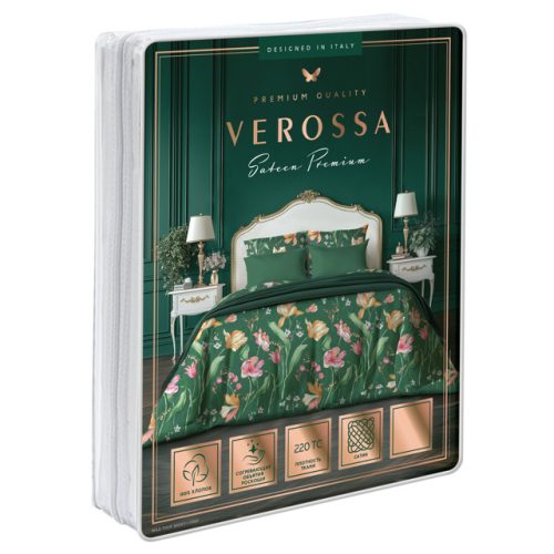 постельное белье евро VEROSSA Wild tulip сатин 4 нав.50х70см и 70х70см, арт.933847