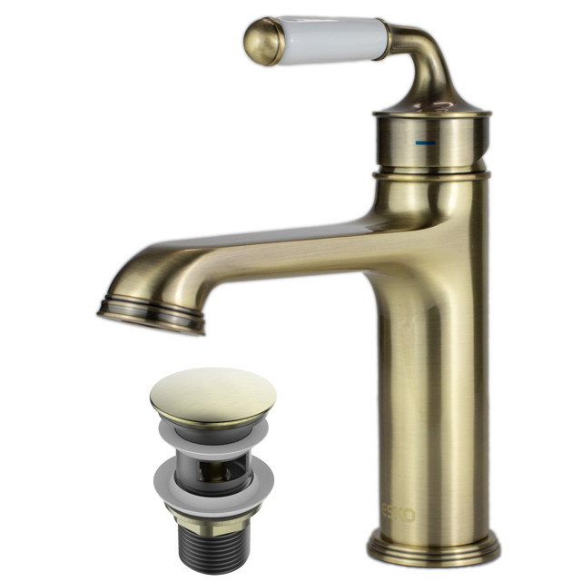 смеситель для раковины ESKO Prague латунь бронза