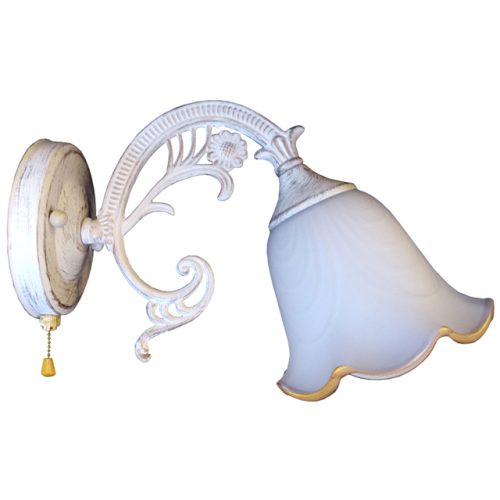 бра Люссоль 1х60Вт Е27 стекло белый