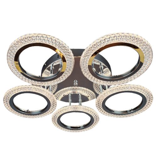 люстра потолочная светодиодная JUPITER Ринг 75Вт хром