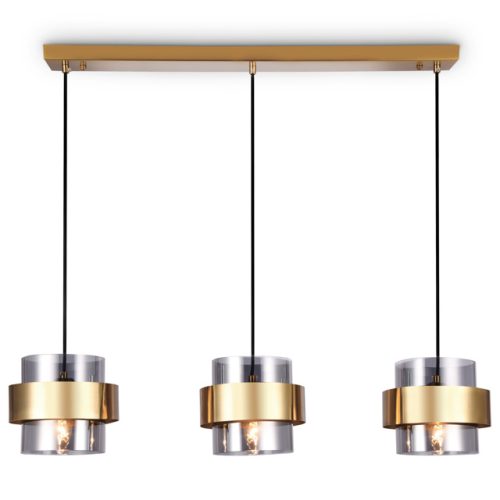 светильник подвесной AMBRELLA LIGHT Традиционный E27х3 40Вт золото/дымчатый