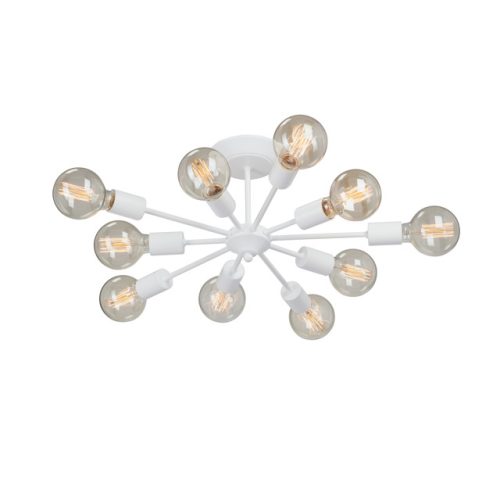 люстра потолочная VITALUCE Кинн E27 10х40Вт металл белый