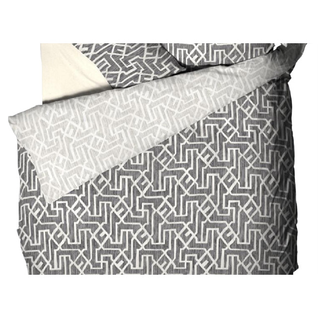 простыня COTTONIKA 220х250см сатин серая, арт.ПростЕвросат338