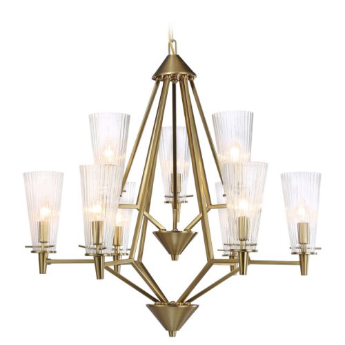 люстра подвесная AMBRELLA LIGHT Традиционный E14 40Вт латунь/белый матовый