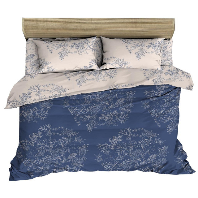 постельное белье евро PICASSA Bouquet перкаль 2 нав.50х70см, арт.BOUQUET_ЕВРО_343