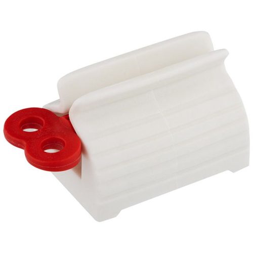 дозатор для зубной пасты РЫЖИЙ КОТ пластик белый