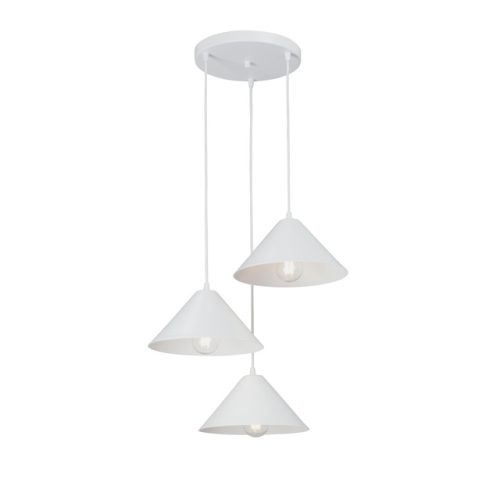 светильник подвесной VITALUCE Вип E27 3х40Вт металл белый