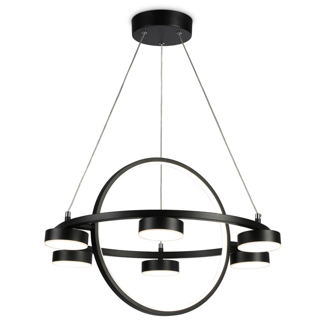 люстра подвесная AMBRELLA LIGHT Комфорт LED 58Вт 6400К 4350Лм ПДУ черный