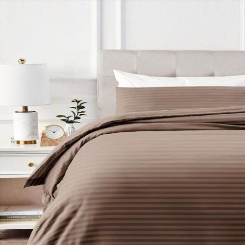 постельное белье 2сп Capresa Always coffee полисатин-страйп 2 нав.50х70см, арт.50032/04