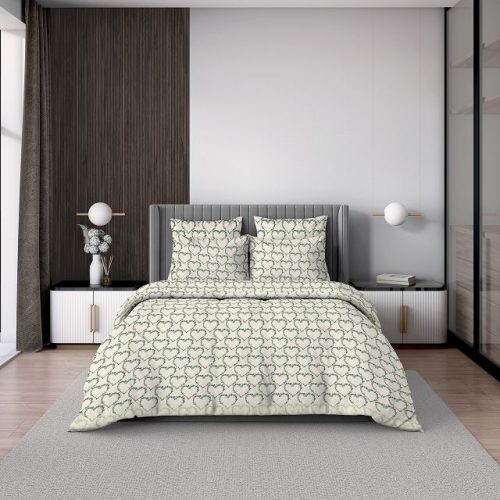 постельное белье евро ВОЛШЕБНАЯ НОЧЬ Allisum heart перкаль 2 нав.50х70см, арт.935669