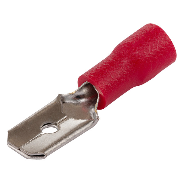 разъем DUWI РпИп 1,25-5-0,8 плоский папа 10 шт. красный