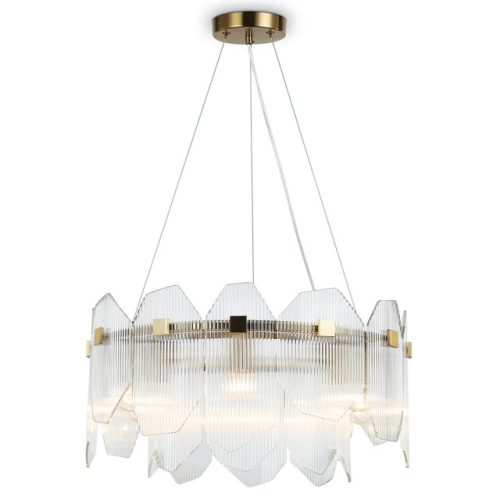 люстра подвесная AMBRELLA LIGHT Хай Лайт E14х6 40Вт латунь/прозрачный