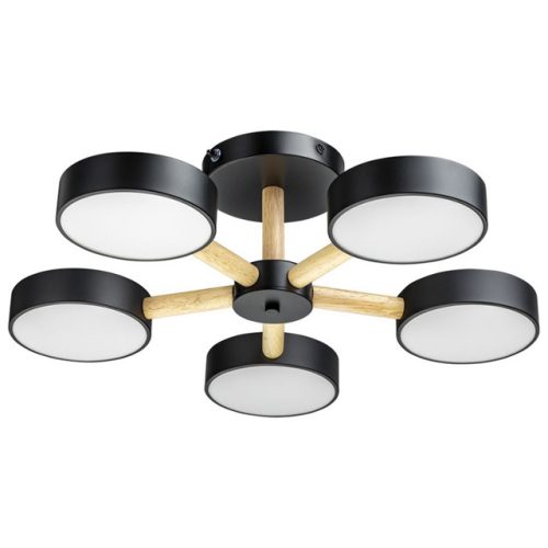 люстра потолочная светодиодная JUPITER Сканди-С 90Вт черный