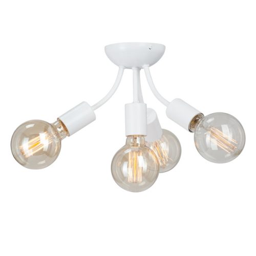 люстра потолочная VITALUCE Лазурь 4x40Вт E27 металл белый