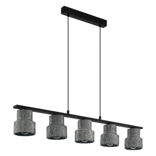 светильник подвесной EGLO Хилкотт 5х40Вт E27 сталь черный