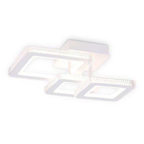 люстра потолочная AMBRELLA LIGHT Акрилика LED 62Вт 6400К 4960Лм ПДУ белый