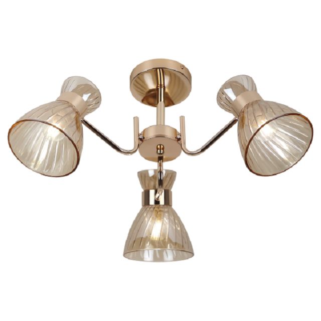 люстра потолочная RIVOLI Victoria 3хЕ27 60Вт стекло