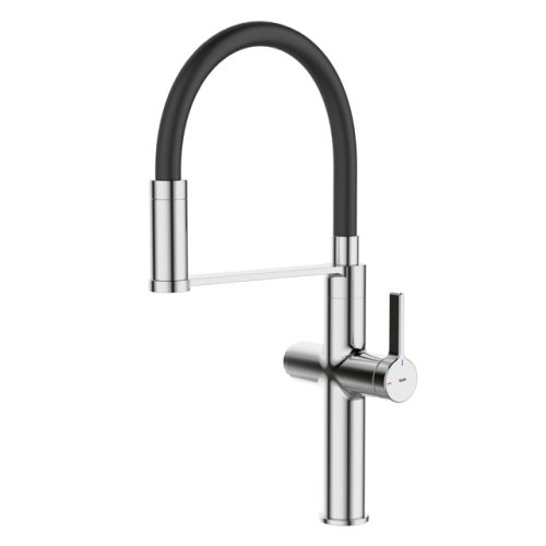 смеситель для кухни IDDIS Ikon гибкий канал для фильтра латунь хром