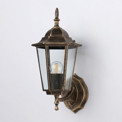 светильник уличный настенный AMBRELLA LIGHT Гардн E27 40Вт золото черный прозрачный