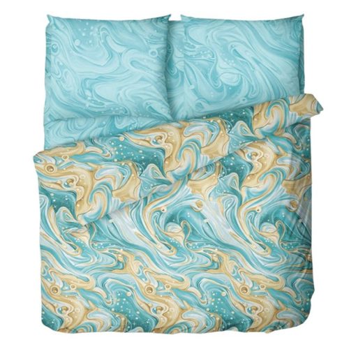 постельное белье 1,5сп Эльф De Luxe сатин 2 нав.50х70см, арт.141/1-Муаровый узор