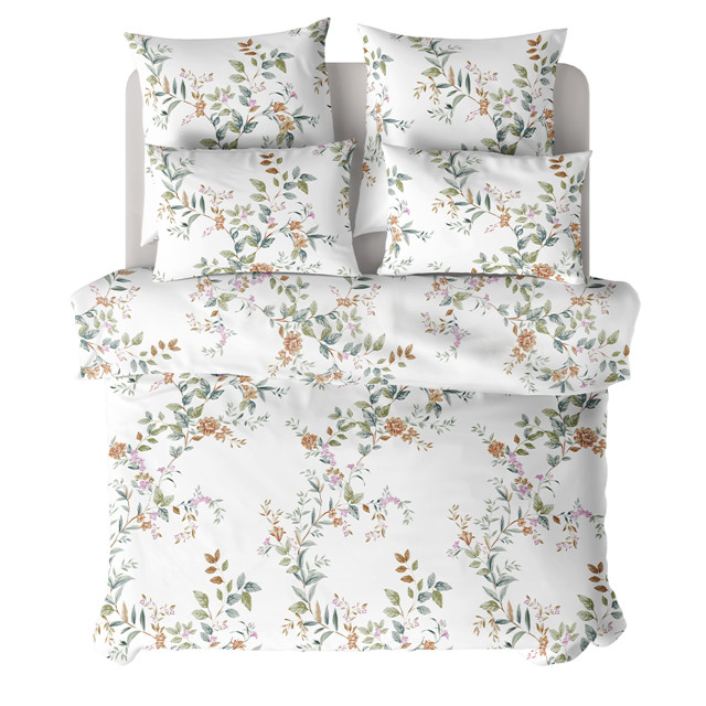 постельное белье евро VEROSSA Amaryllis cатин 4 нав.50х70 и 70х70см, арт.929259