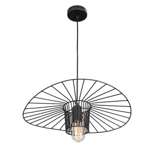 светильник подвесной VITALUCE Хоуп E27 1х40Вт металл черный