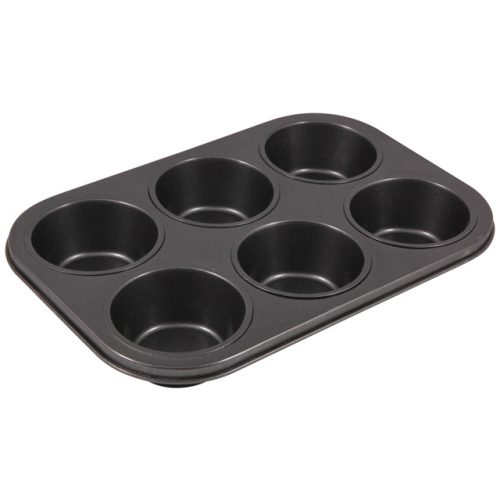 форма для выпечки кексов MALLONY 31,3х21,7х4см 6 ячеек антипригарное покрытие сталь