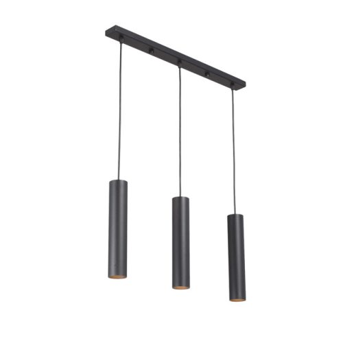 светильник подвесной VITALUCE Найс GU10 3х35Вт металл черный