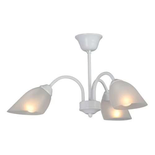 люстра потолочная VIYALUCE Вим 3х40Вт E14 металл белый