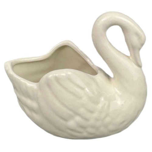 шкатулка Лебедь 11х6,6х9,5см декоративный горшок, керамика