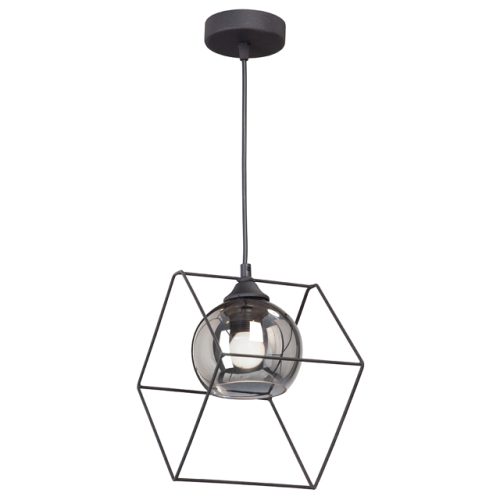 светильник подвесной VITALUCE Мистери 1х60Вт E27 металл черный