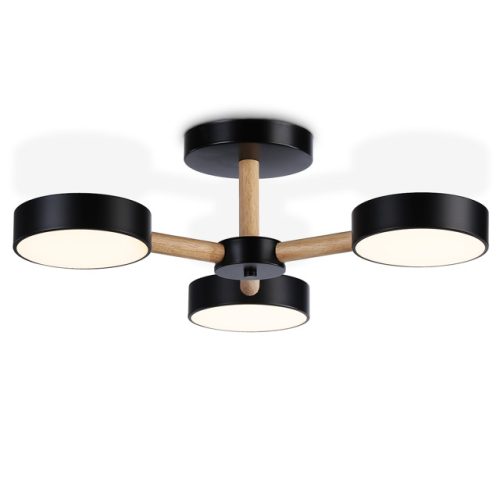 люстра потолочная светодиодная AMBRELLA LIGHT Комфорт 40Вт 5600Лм LED черный