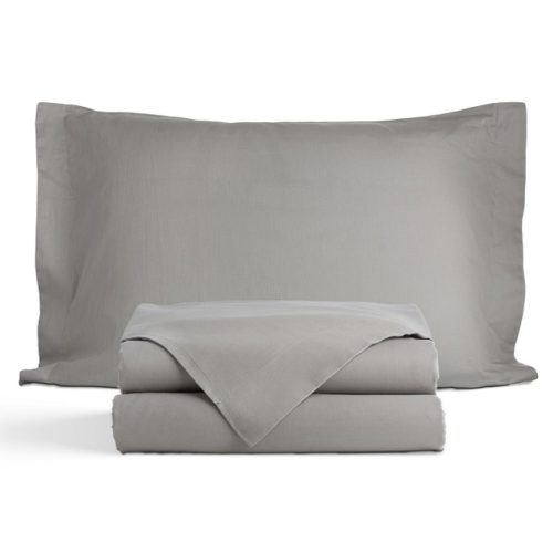 постельное белье евро PICASSA Basic Collection сатин 2 нав.50х70см пепельное, арт.BasicЕвропеп