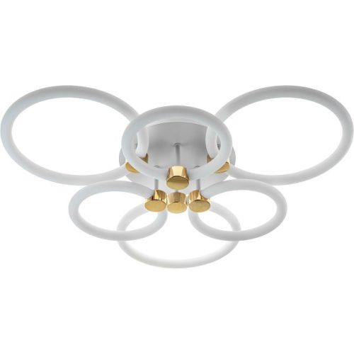 люстра потолочная светодиодная RITTER Оттимо Алиса ДУ 144Вт 3 режима белый/золото