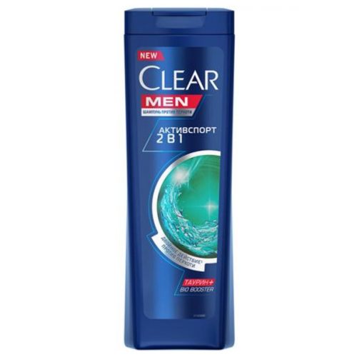 шампунь  КЛИАРMen Активспорт 2в1 против перхоти 400мл мужской