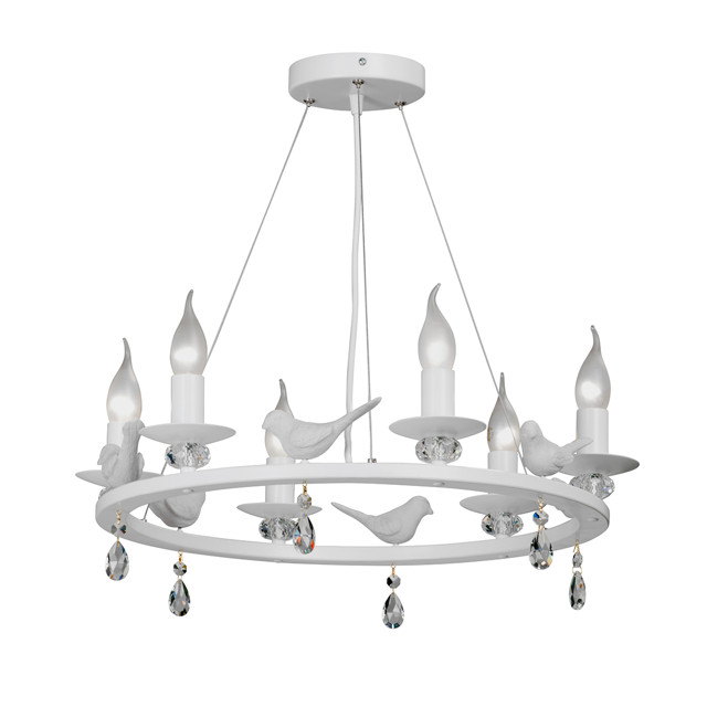 люстра подвесная VITALUCE Джорне E14 6х40Вт металл