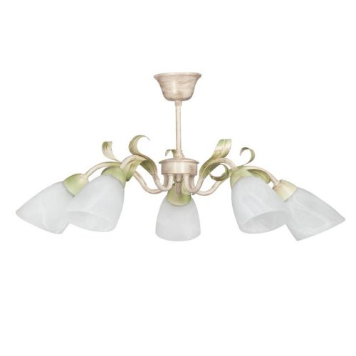 люстра потолочная VITALUCE Старлиг 5х40Вт E14 металл бежевый