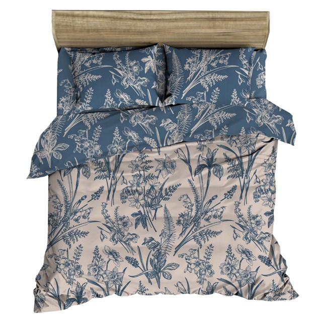 постельное белье евро PICASSA Bouquet перкаль 2 нав.50х70см, арт.BOUQUET_ЕВРО_346