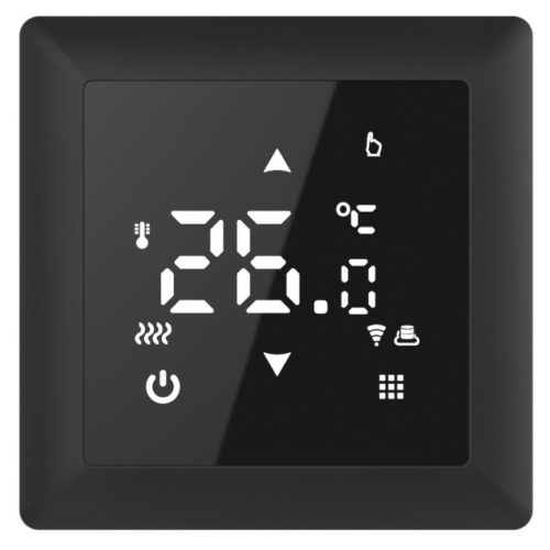 терморегулятор сенсорный Русское тепло Wi-Fi с датчиком ТР-515 черный
