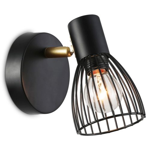 спот AMBRELLA LIGHT Традиционный 1х60Вт E14 металл черный золото