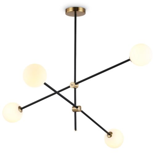 люстра потолочная AMBRELLA LIGHT Традиционный G9х4 10Вт черный/латунь