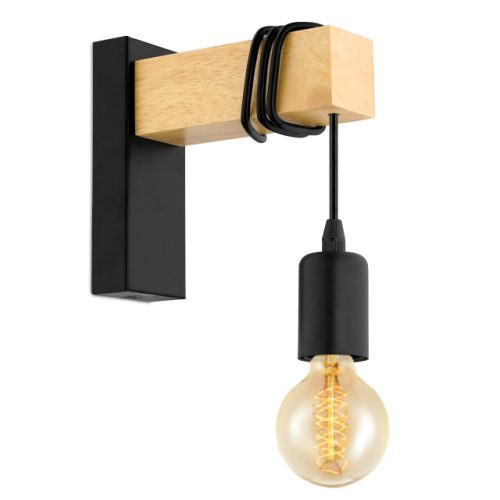 бра EGLO Тауншенд 1х60Вт E27 сталь дерево